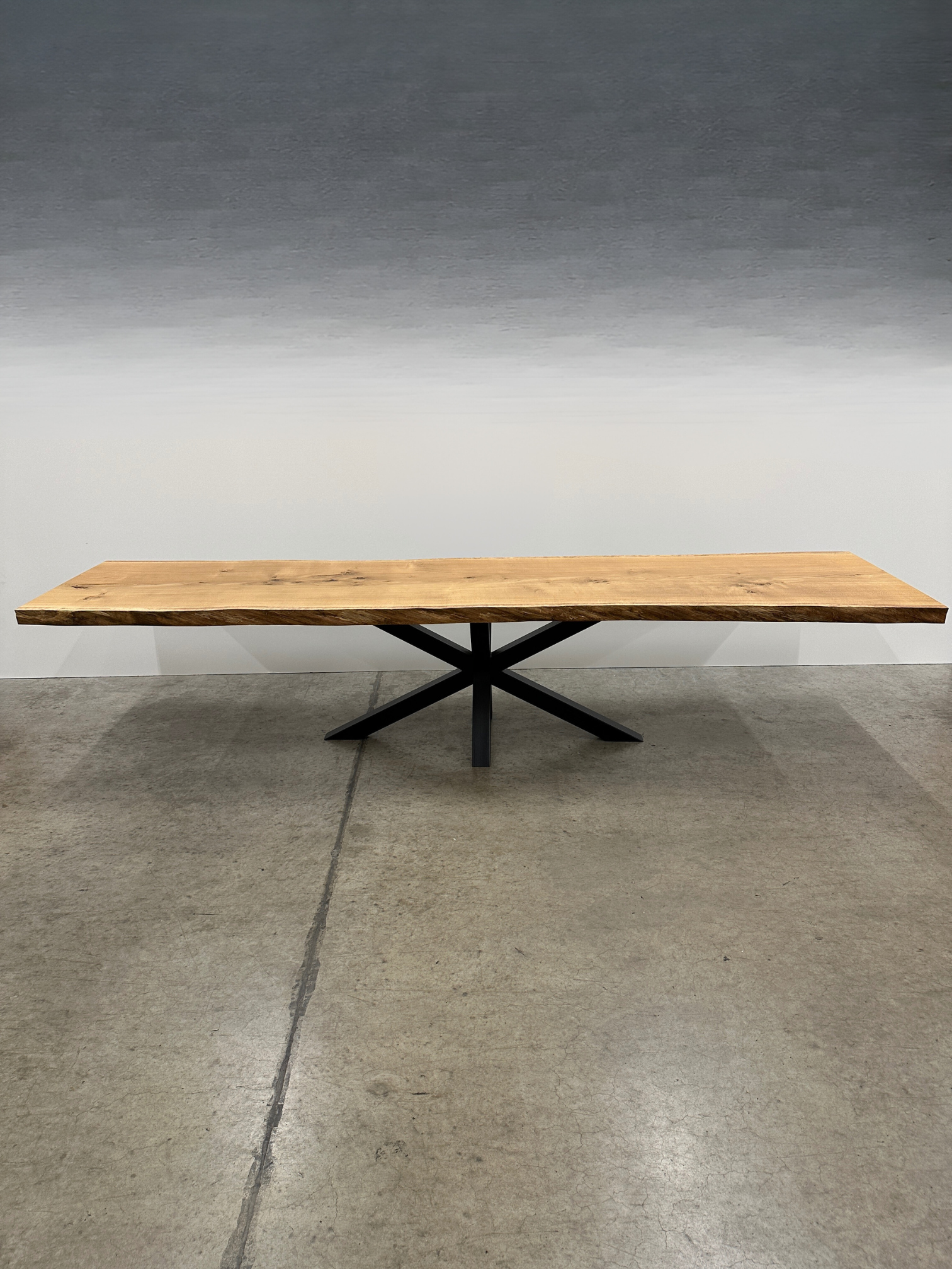 Solid wild Oak - T2 - 365 x 88-100 x 6,5cm