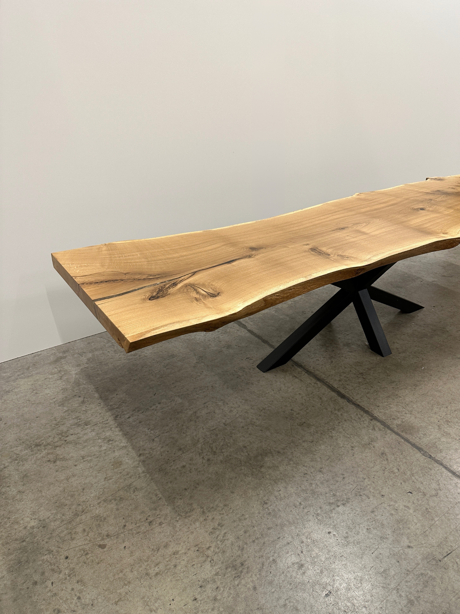 Solid wild Oak - T19 - 341 x 86-98 x 7cm