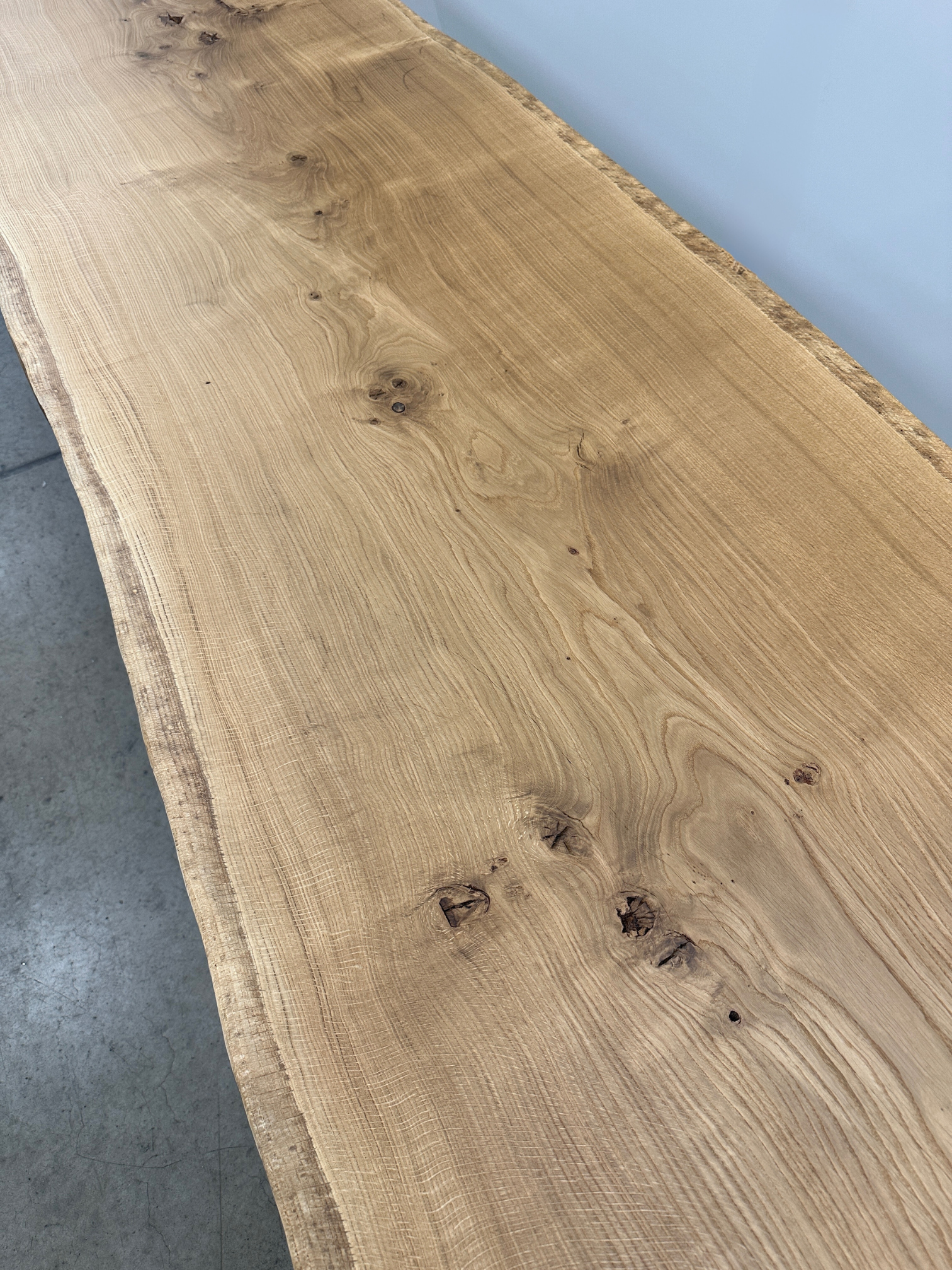 Solid wild Oak - T2 - 365 x 88-100 x 6,5cm