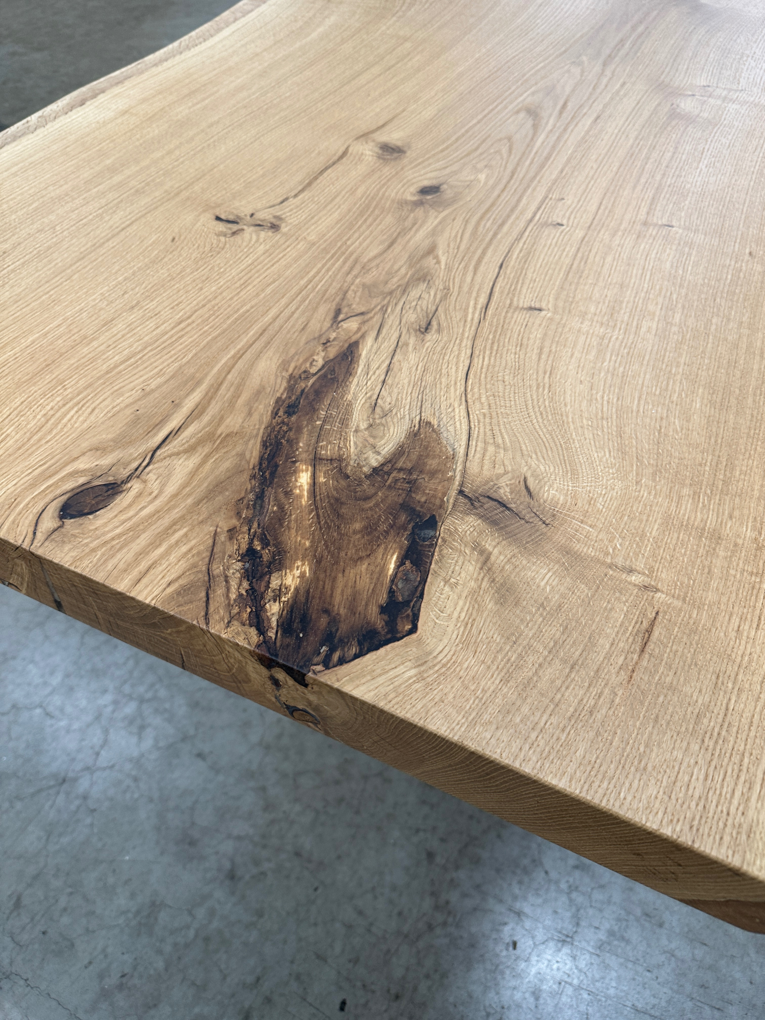 Solid wild Oak - T31 - 277 x 86-100 x 6,5cm