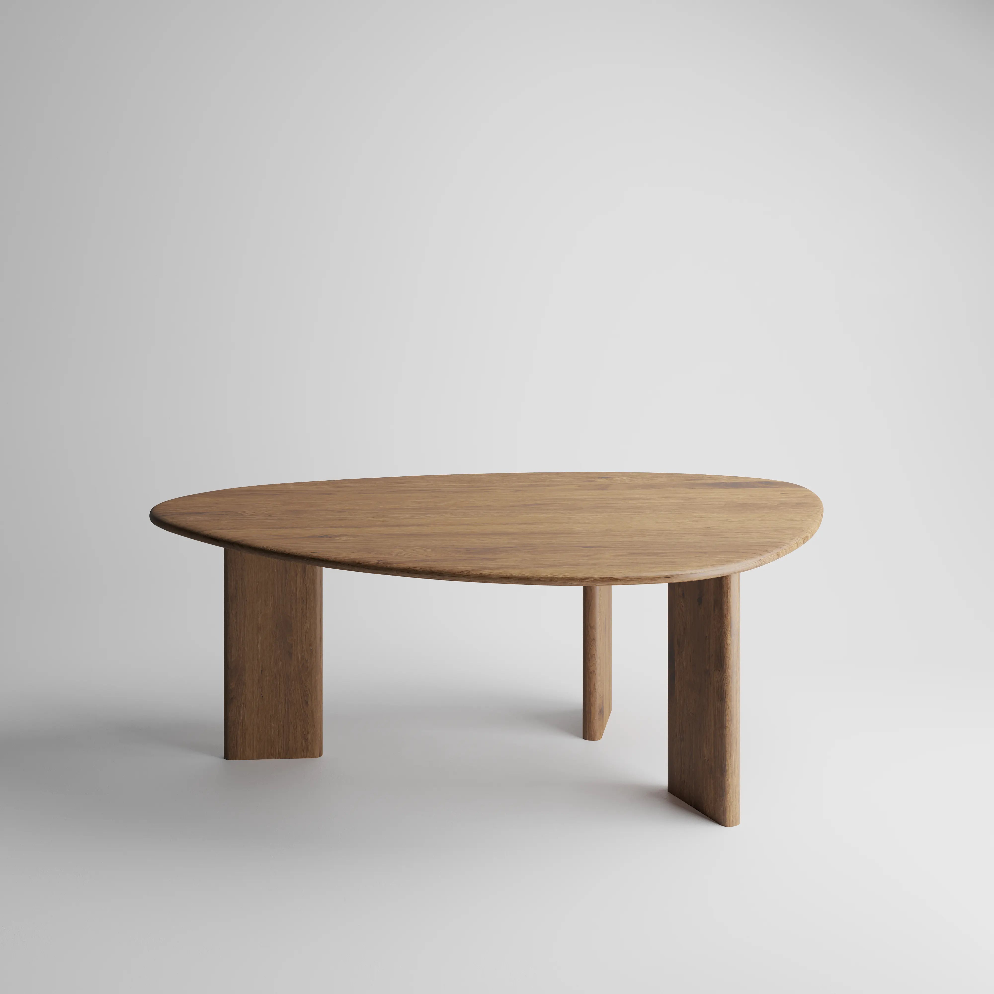 NAVA - Organic Shape Natural Oak - Massive Table