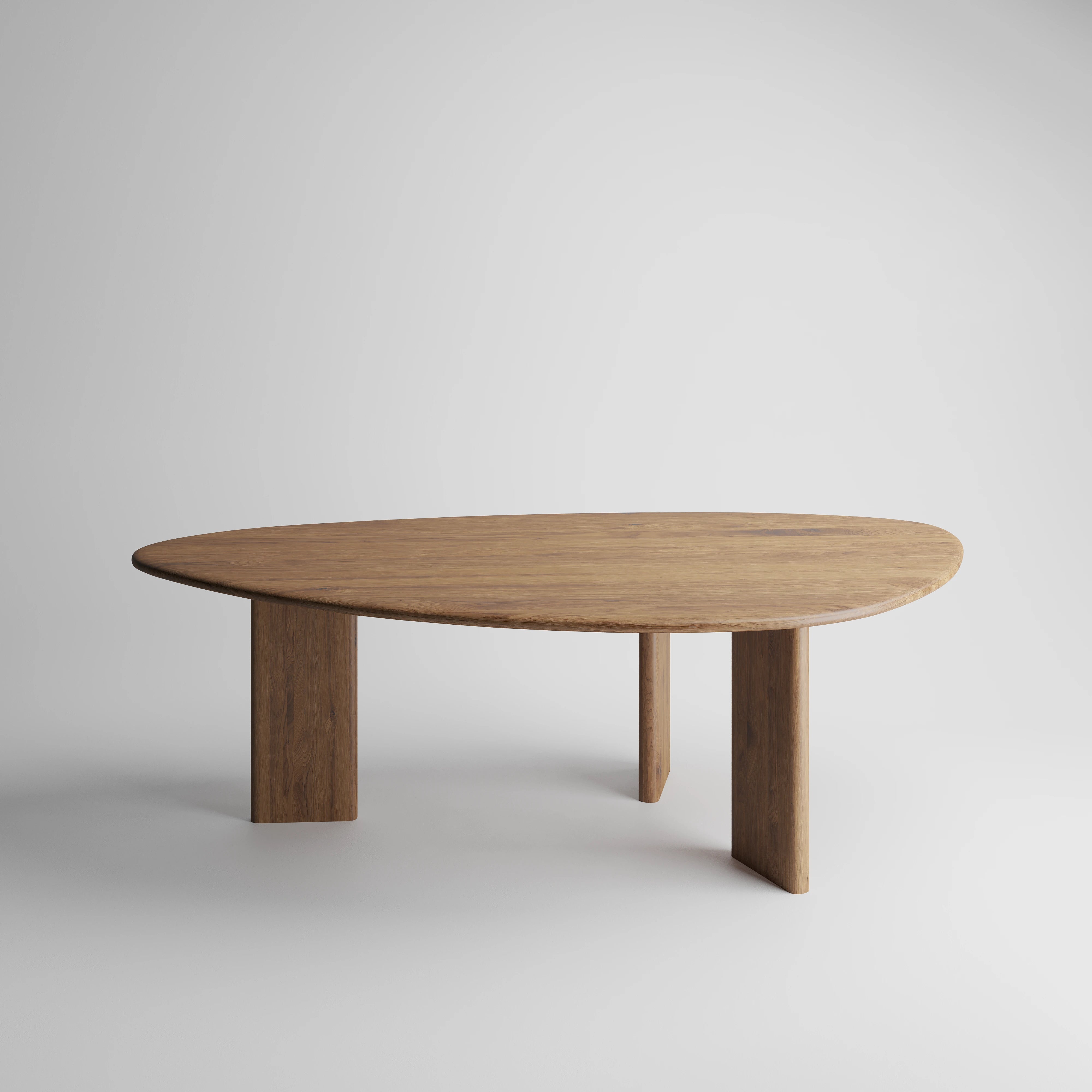 NAVA - Organic Shape Natural Oak - Massive Table