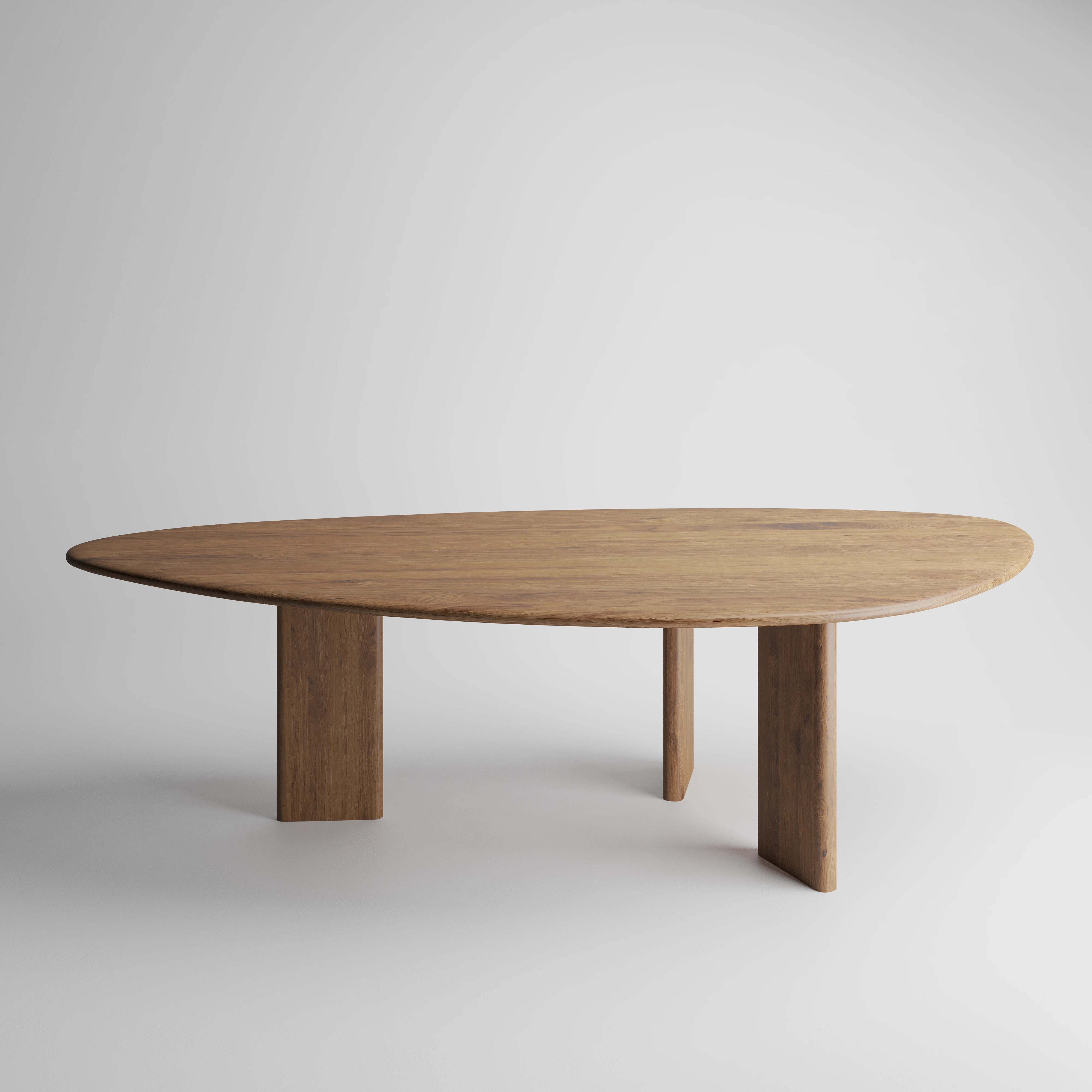 NAVA - Organic Shape Natural Oak - Massive Table