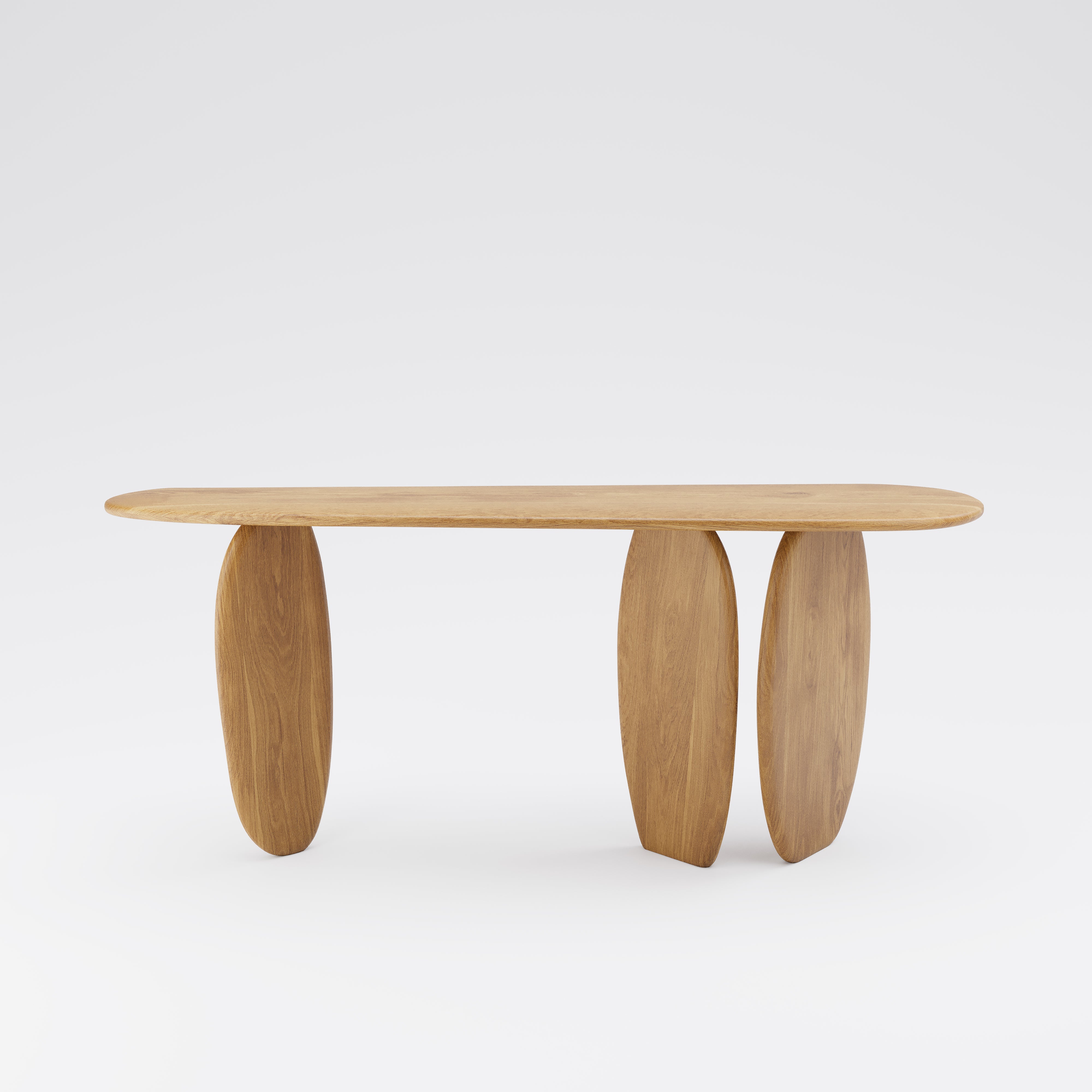 ESSENZA - Organic Shape Natural Oak - Console Table