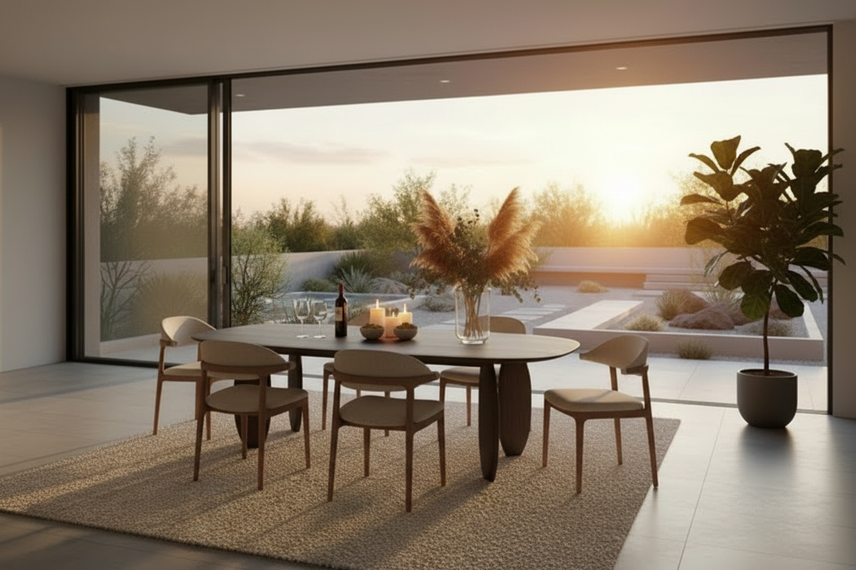 ESSENZA - Organic Shape Bog Oak - Massive Table