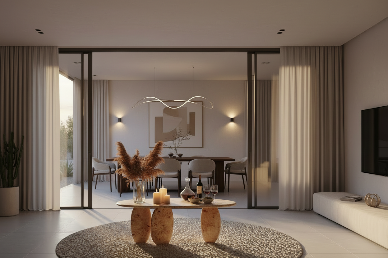 ESSENZA - Organic Shape Poplar Burl - Console Stand