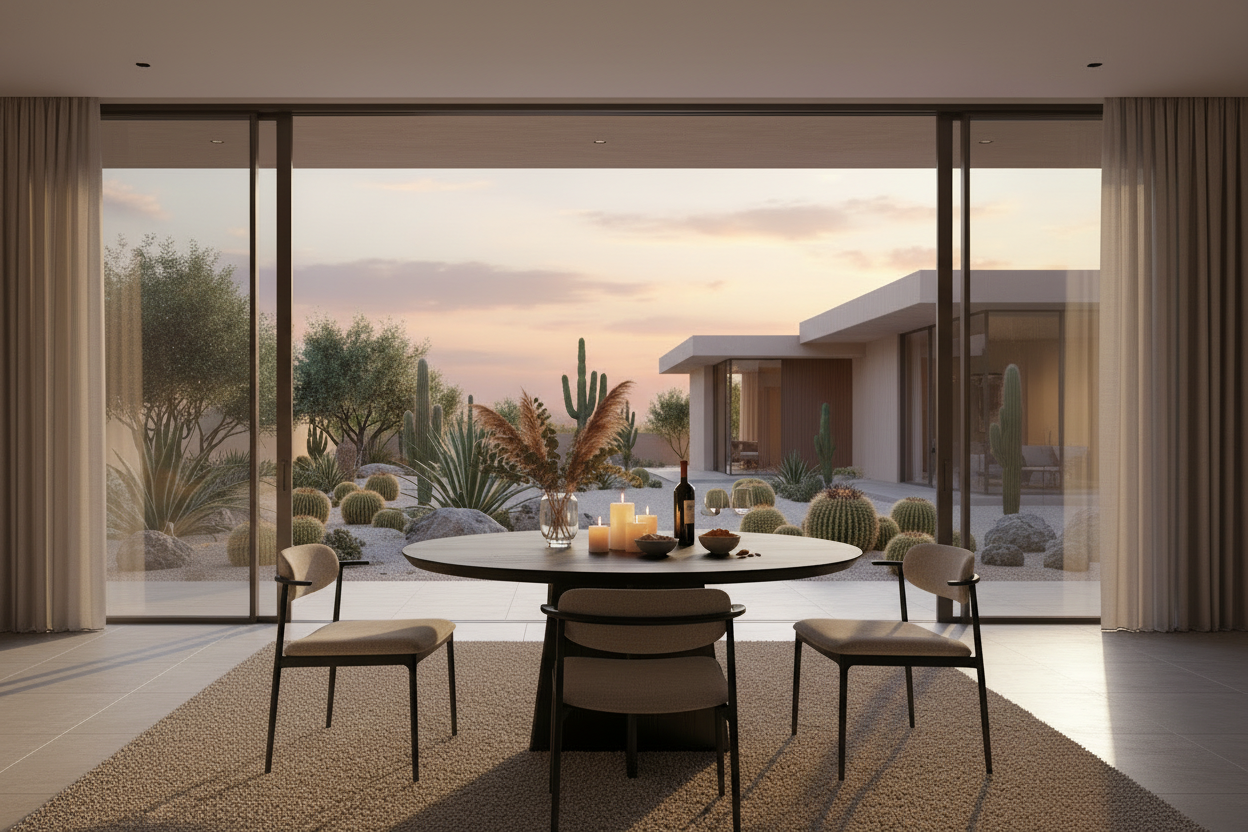 GIRA - Organic Shape Smoked Oak - Round Massive Table