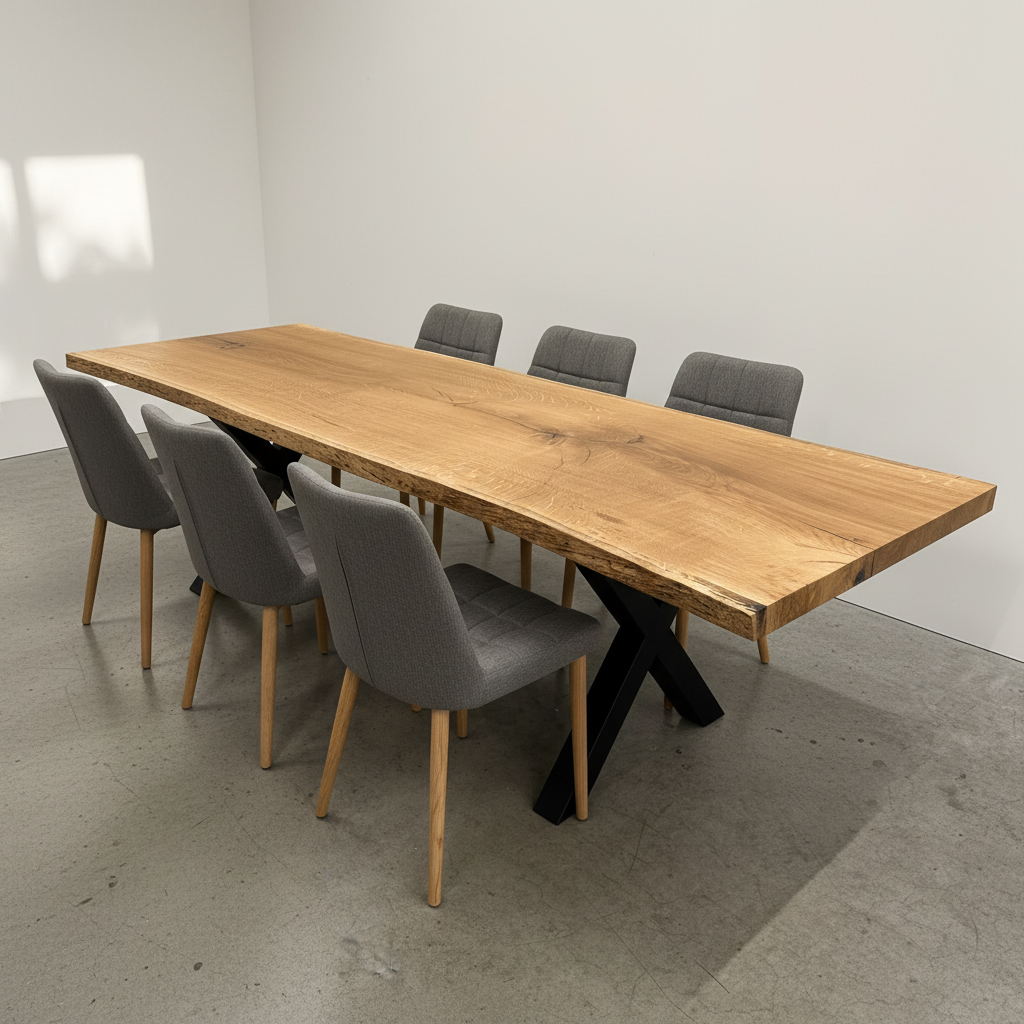 Solid WILD-OAK - T7 - 279 x 95-101 x 7cm