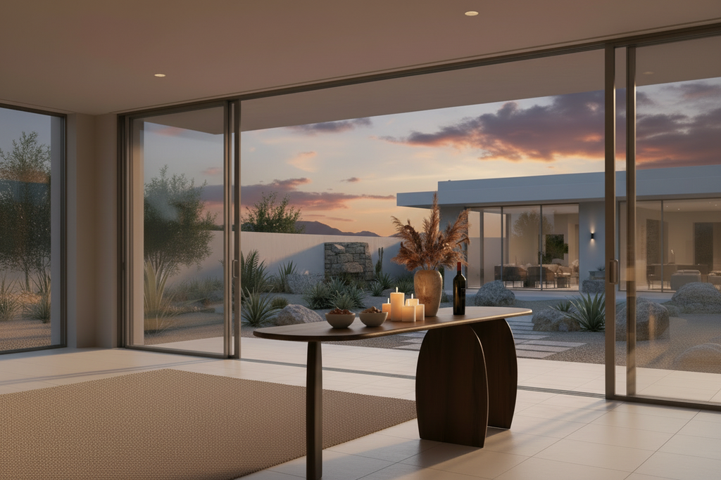 ESSENZA - Organic Shape Smoked Oak - Console Stand