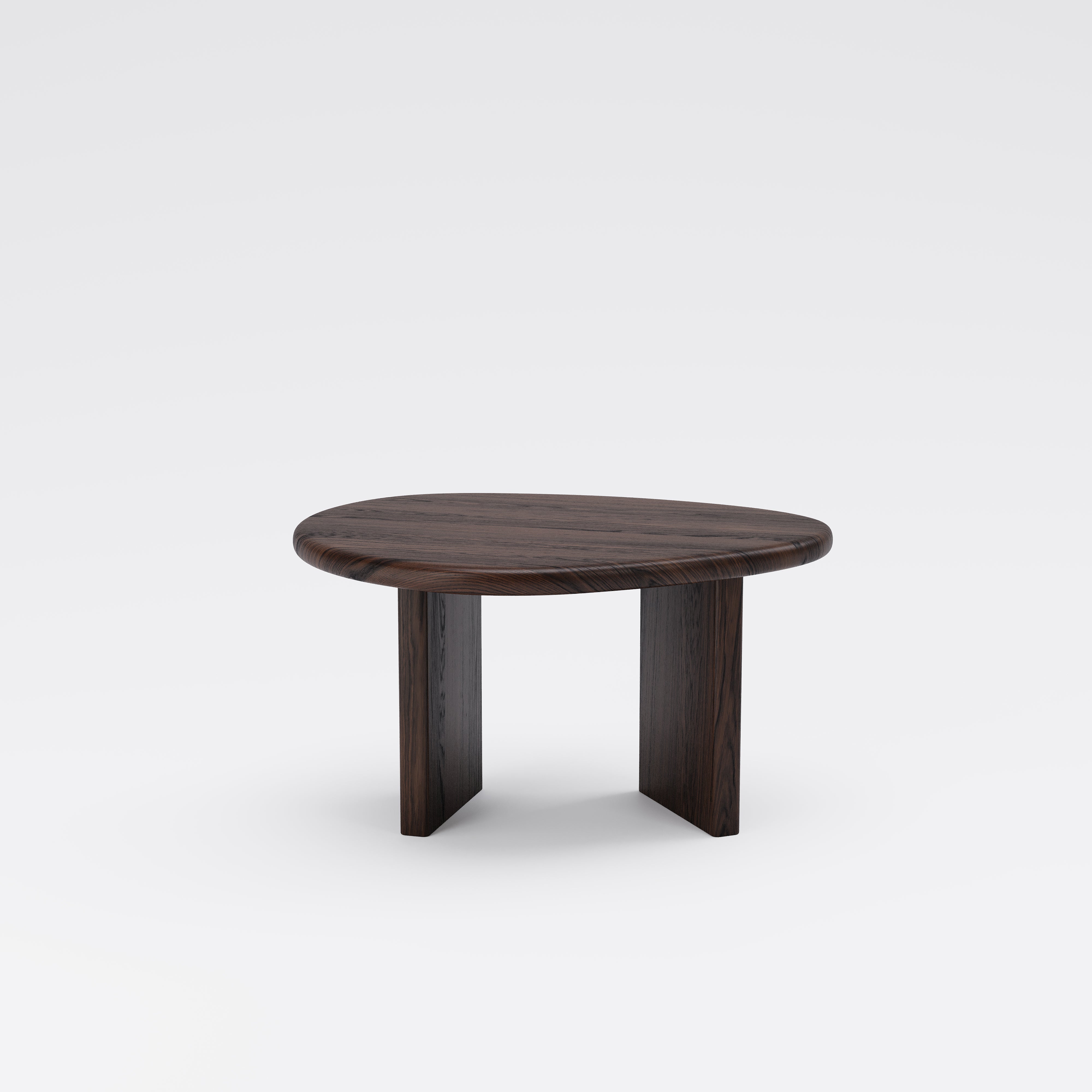 NAVA - Organic Shape Smoked Oak - Massive Coffee Table
