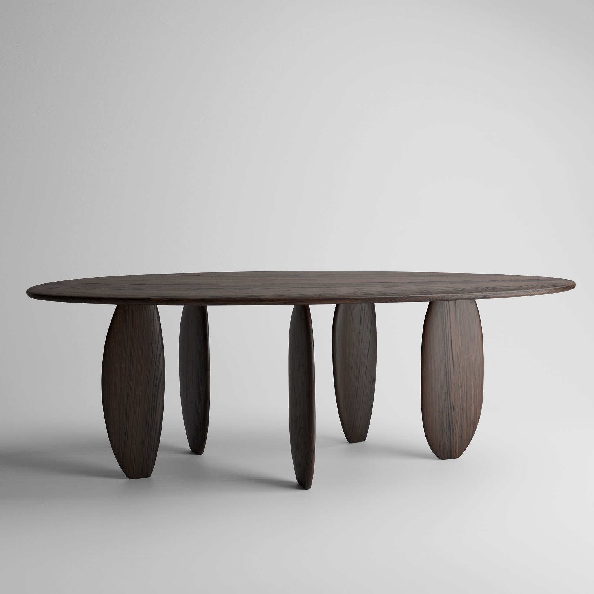 ESSENZA - Organic Shape Bog Oak - Massive Table
