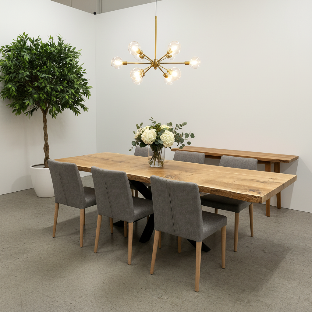 Solid WILD-DARK-OAK - T11 - 326 x 105-133 x 6,5cm