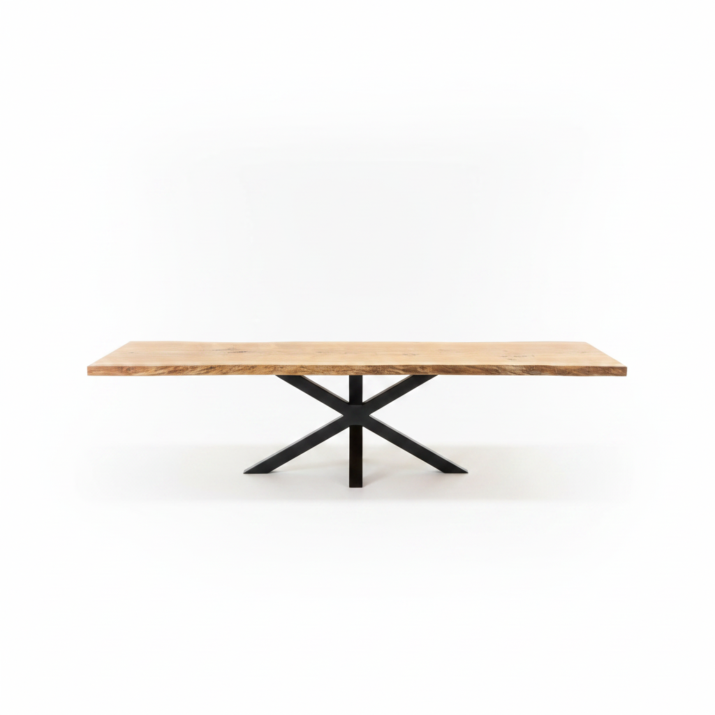 Solid wild Oak - T2 - 365 x 88-100 x 6,5cm